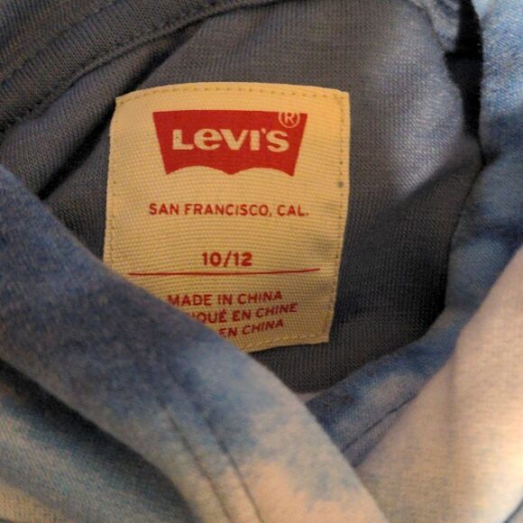 Levi's blue tie dye 2 piece‎ matching sweat suit size 10/12 - Picture 4 of 8